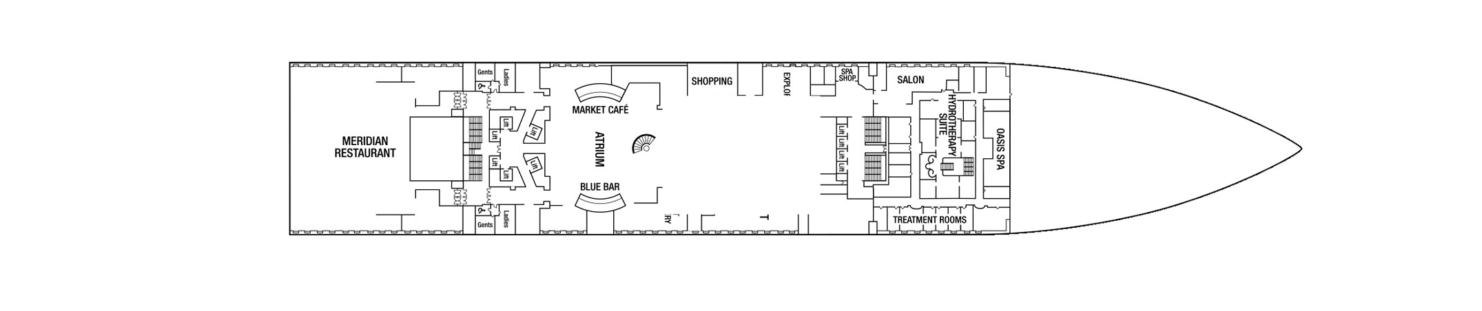 Deck 5 plan on Britannia
