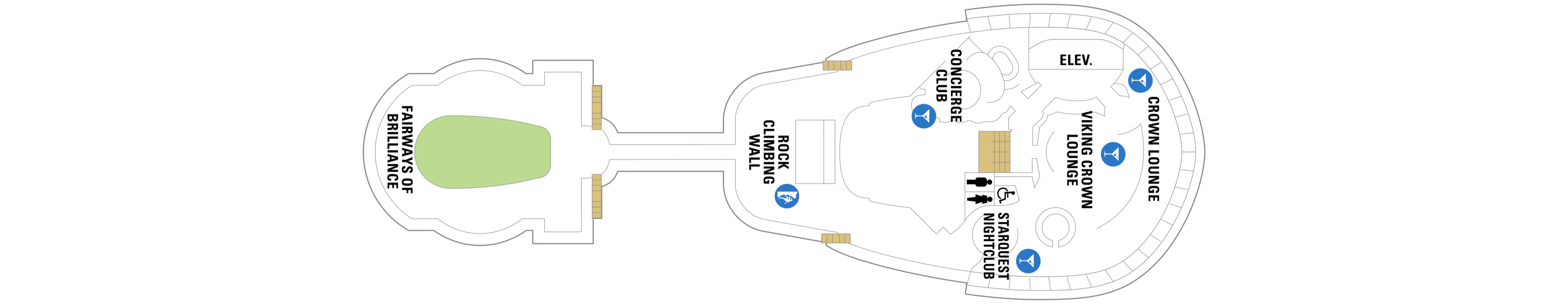 Deck 13 plan on Brilliance of the Seas
