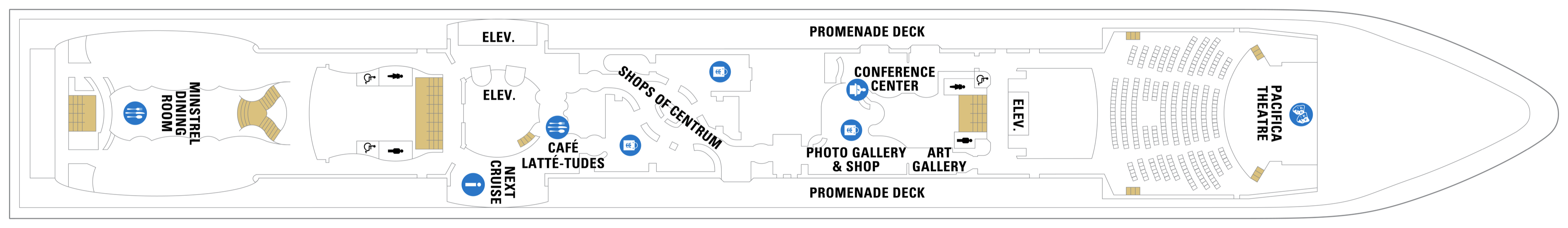 Deck 5 plan on Brilliance of the Seas