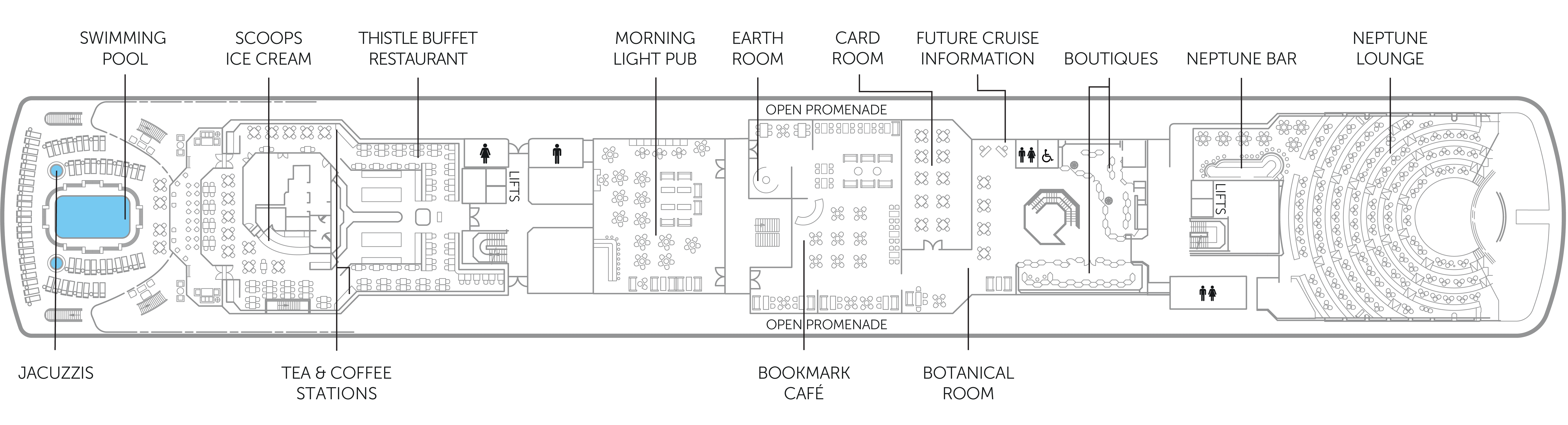 Lounge Deck 7 plan on Balmoral