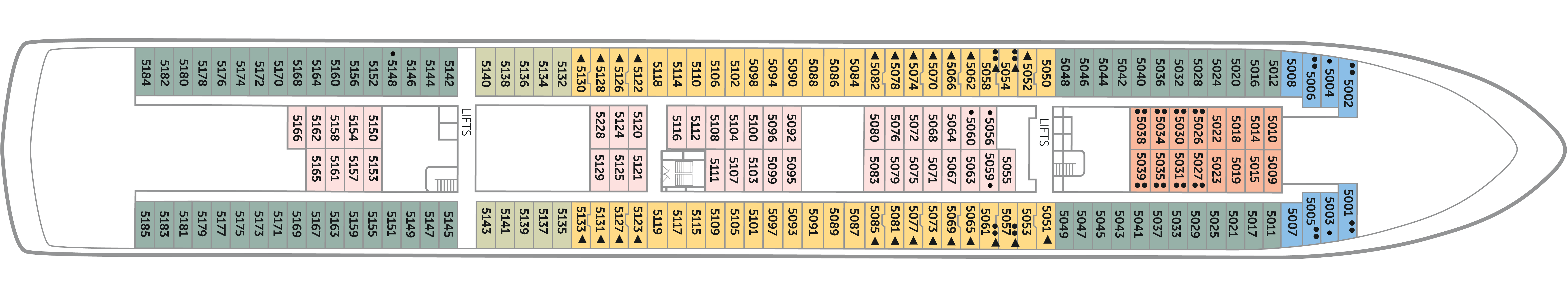 Atlantic Deck 5 plan on Balmoral