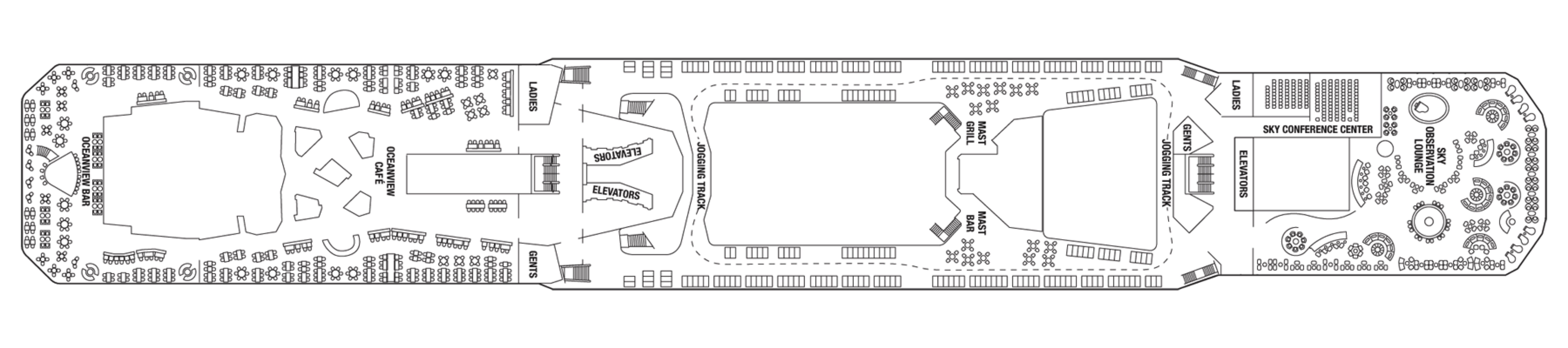 Deck 14 plan on Celebrity Equinox