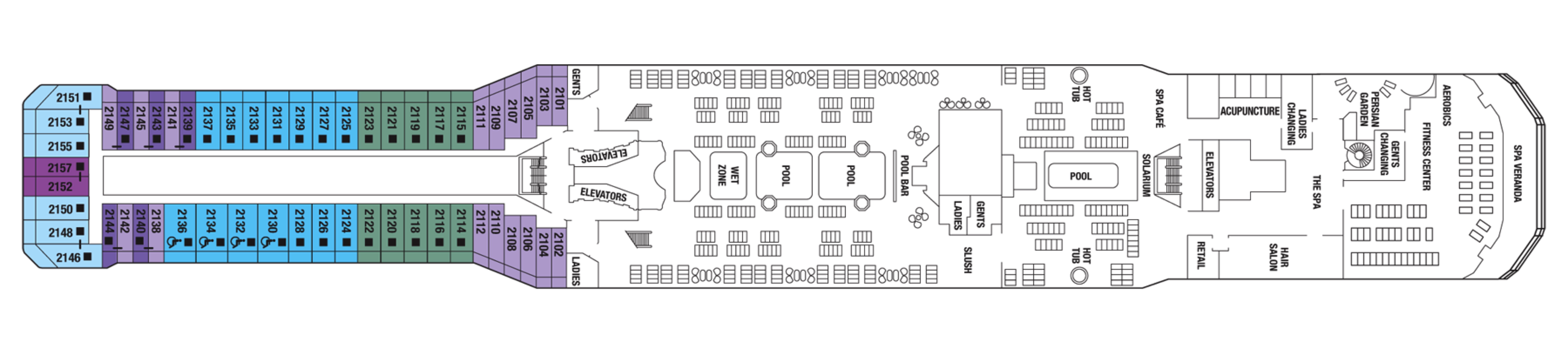 Deck 12 plan on Celebrity Equinox