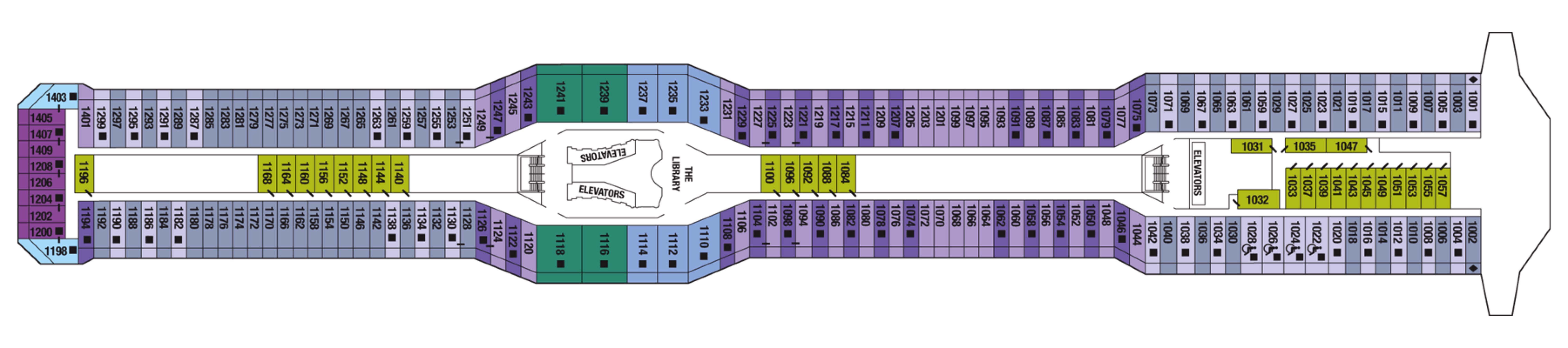 Deck 10 plan on Celebrity Equinox