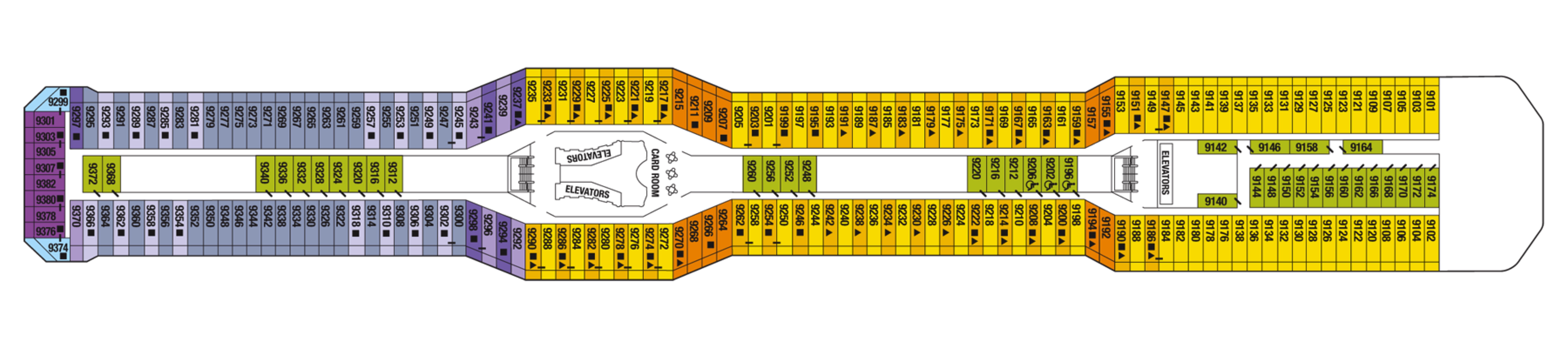 Deck 9 plan on Celebrity Equinox