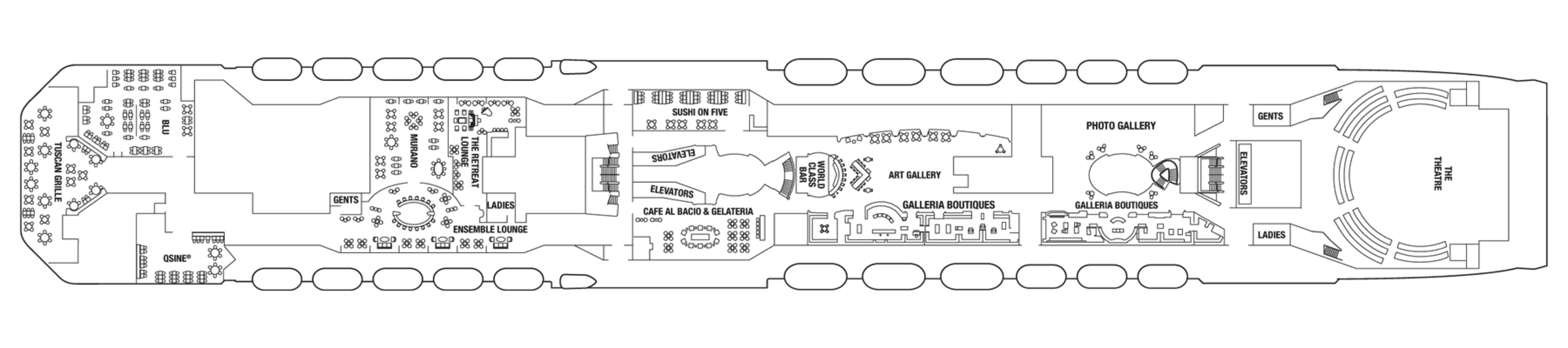 Deck 5 plan on Celebrity Equinox