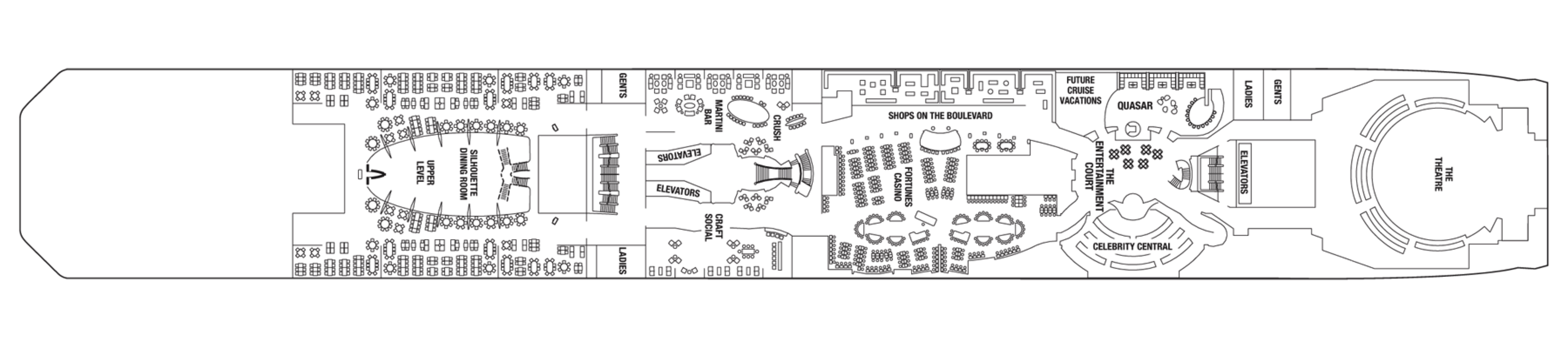 Deck 4 plan on Celebrity Equinox