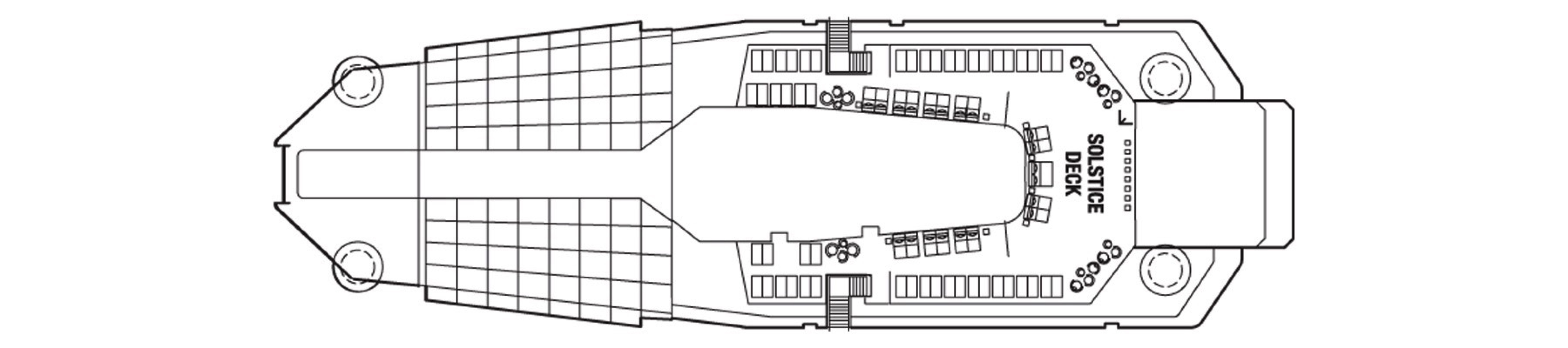 Deck 16 plan on Celebrity Eclipse
