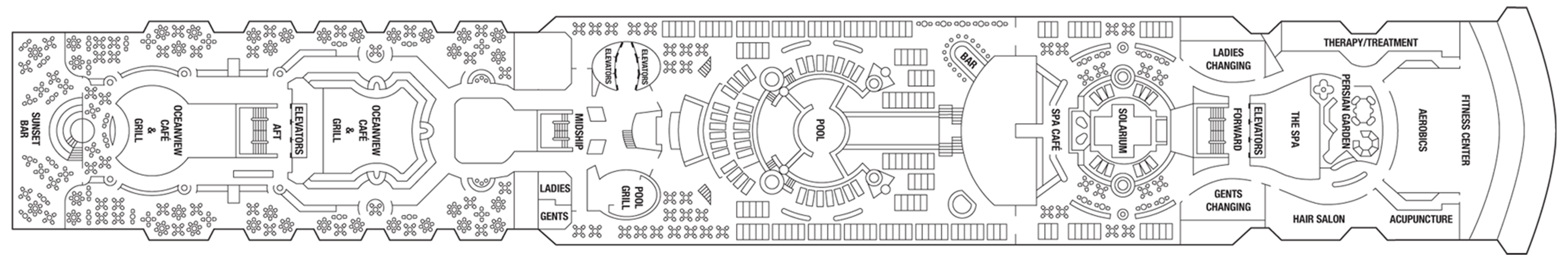 Deck 10 plan on Celebrity Constellation