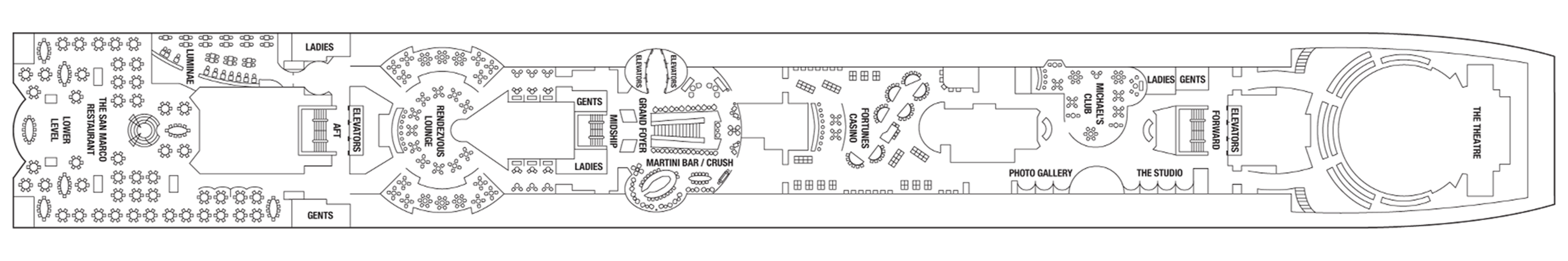 Deck 4 plan on Celebrity Constellation