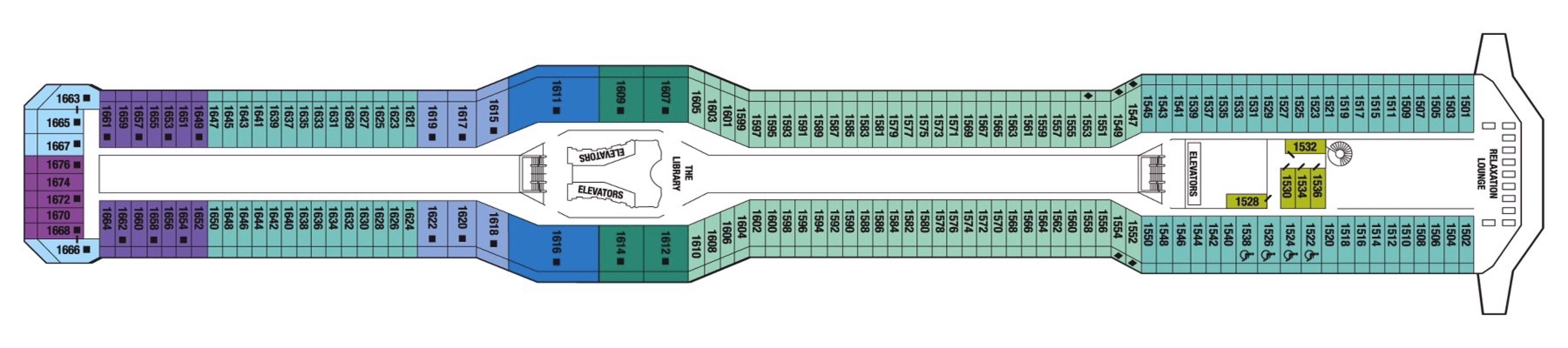 Deck 11 plan on Celebrity Eclipse