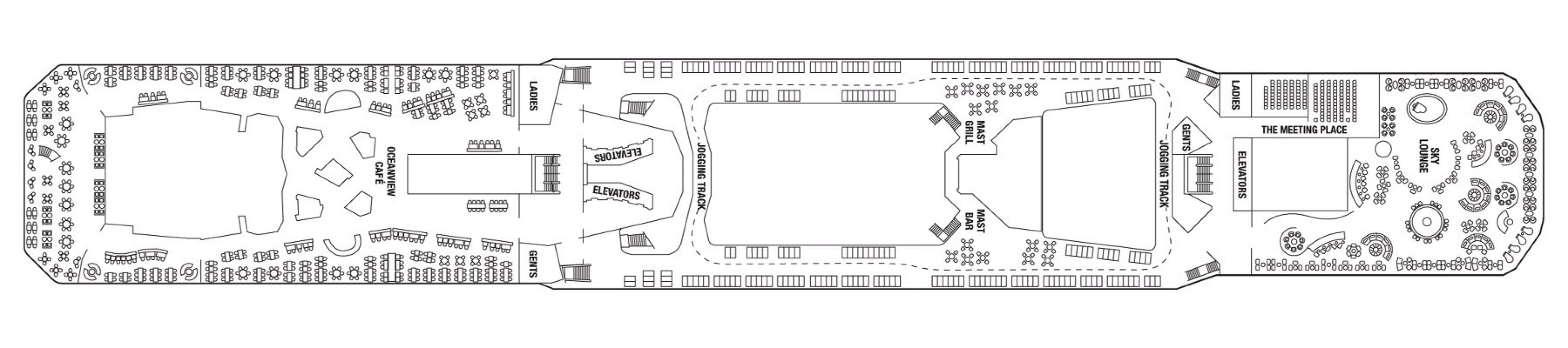 Deck 14 plan on Celebrity Silhouette