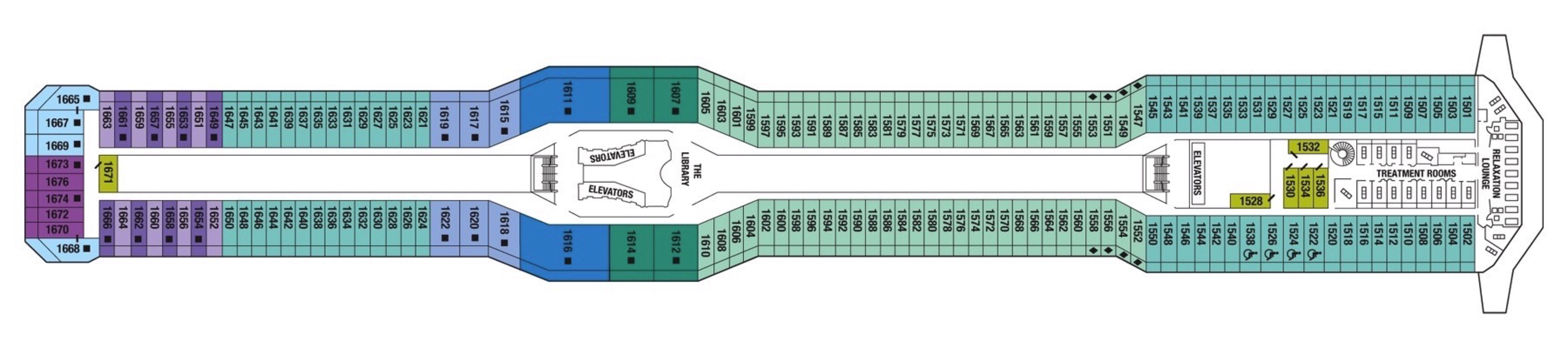 Deck 11 plan on Celebrity Silhouette