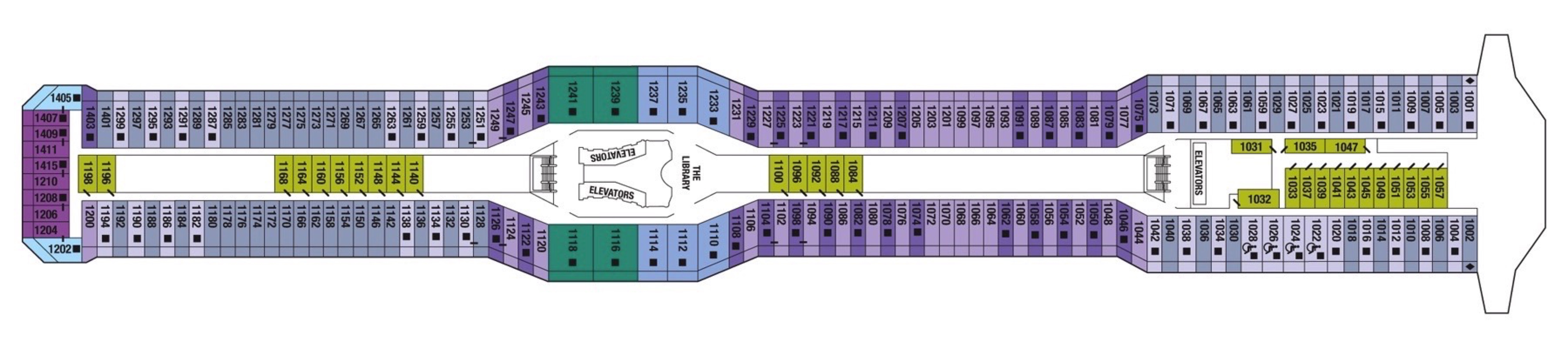 Deck 10 plan on Celebrity Silhouette