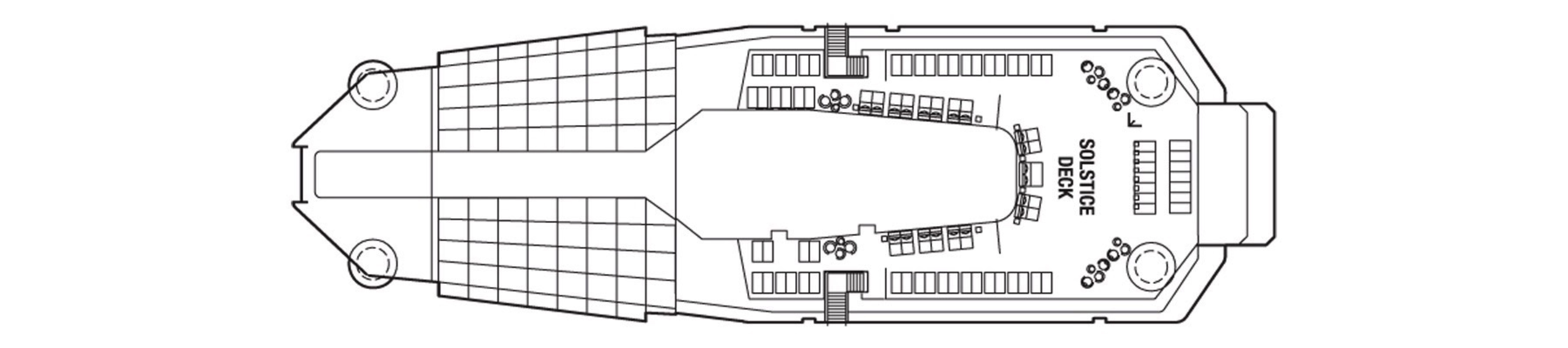 Deck 16 plan on Celebrity Reflection