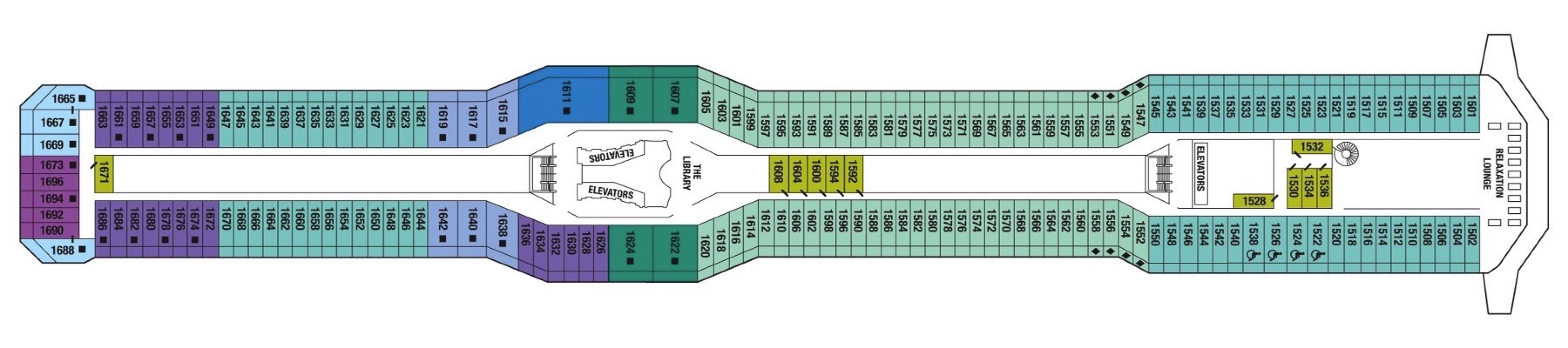 Deck 11 plan on Celebrity Reflection