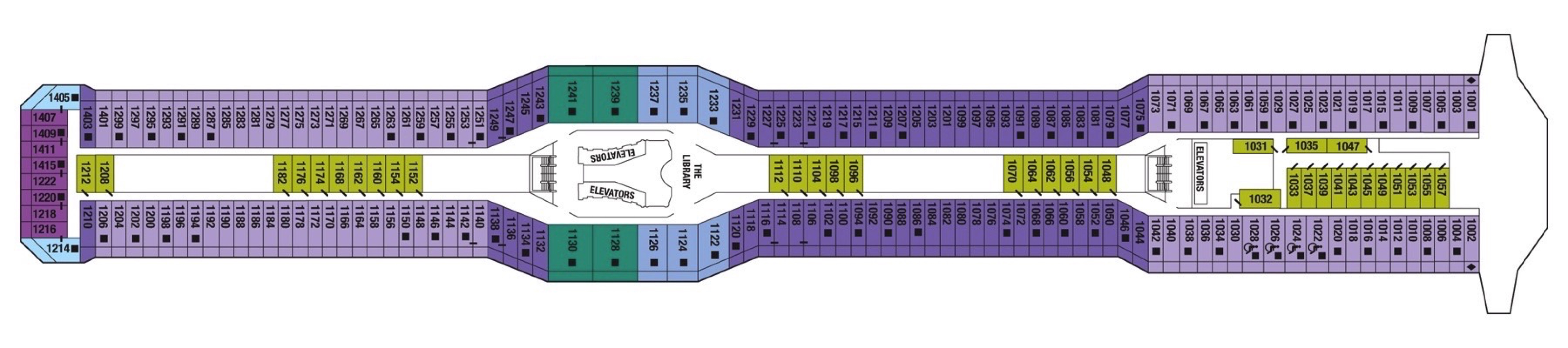 Deck 10 plan on Celebrity Reflection