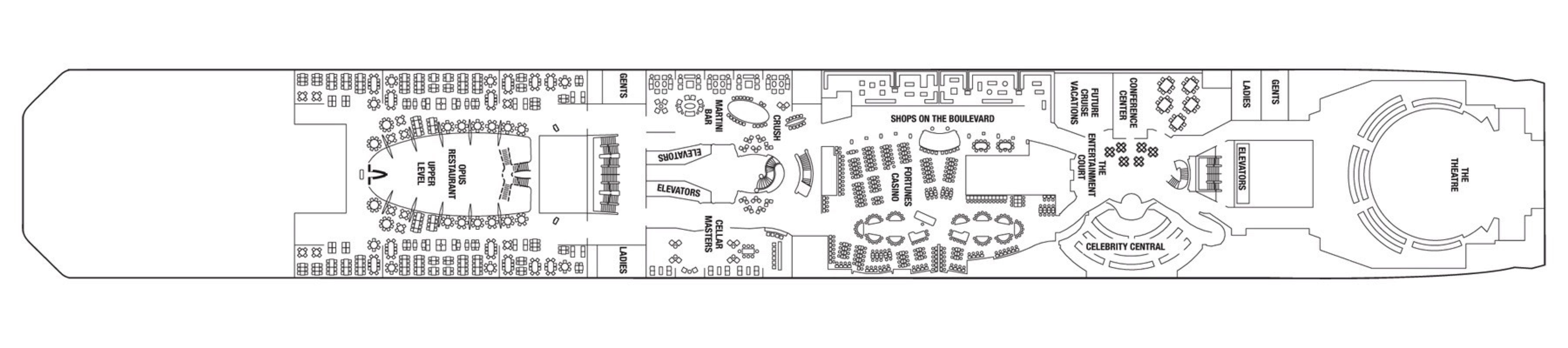 Deck 4 plan on Celebrity Reflection
