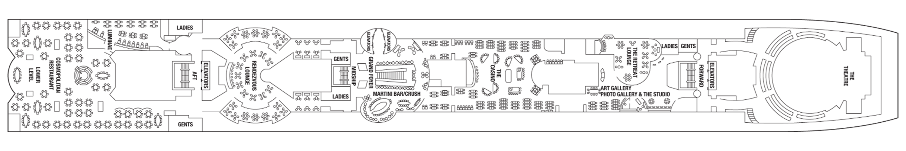 Deck 4 plan on Celebrity Summit