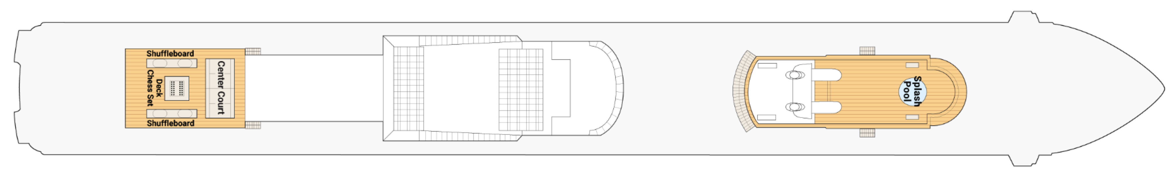 Deck 16 plan on Coral Princess