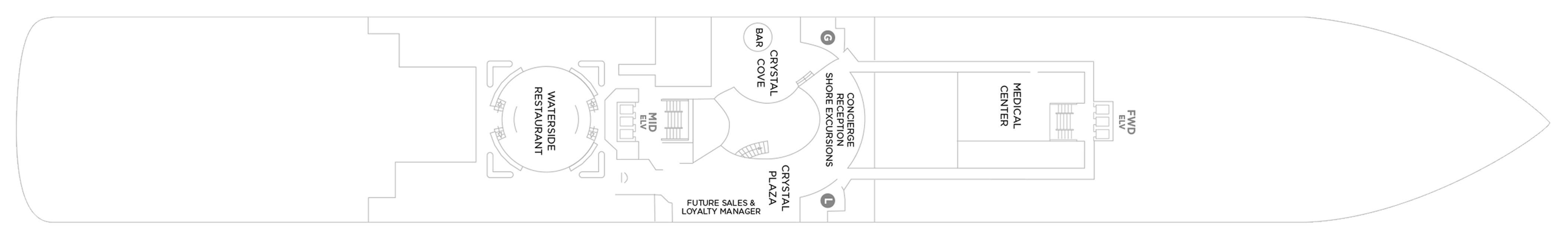 Deck 5 plan on Crystal Serenity