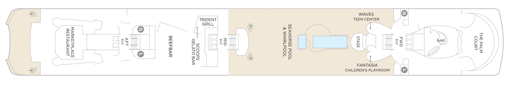 Deck 11 plan on Crystal Symphony