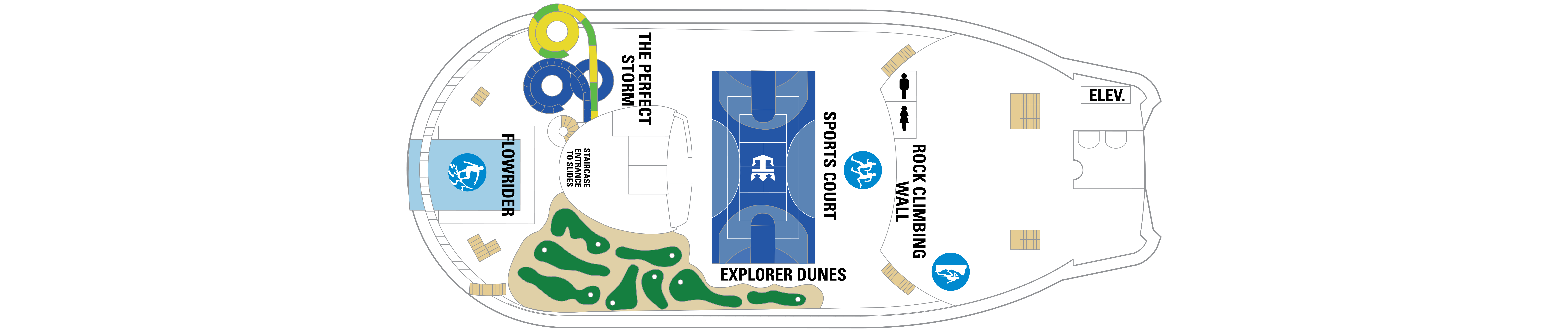 Deck 13 plan on Explorer of the Seas