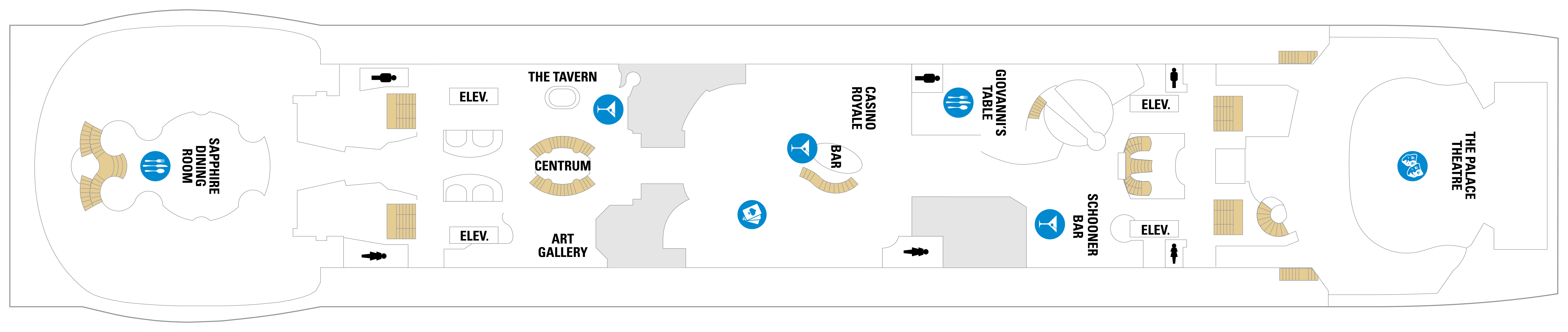 Deck 4 plan on Explorer of the Seas