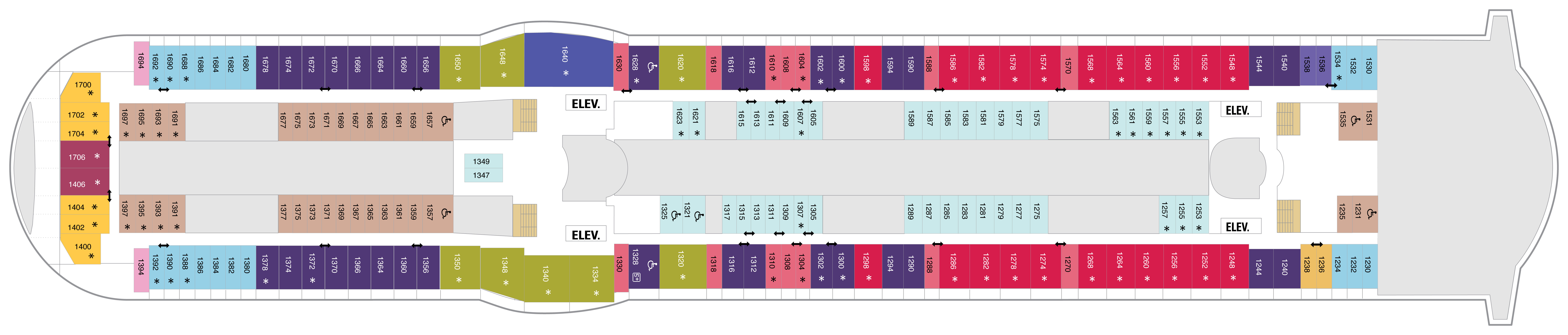 Deck 10 plan on Freedom of the Seas