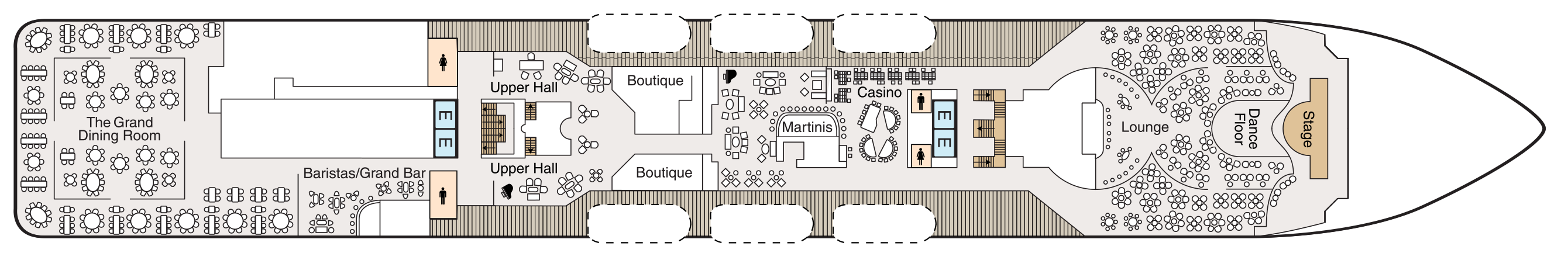 Deck 5 plan on Oceania Insignia