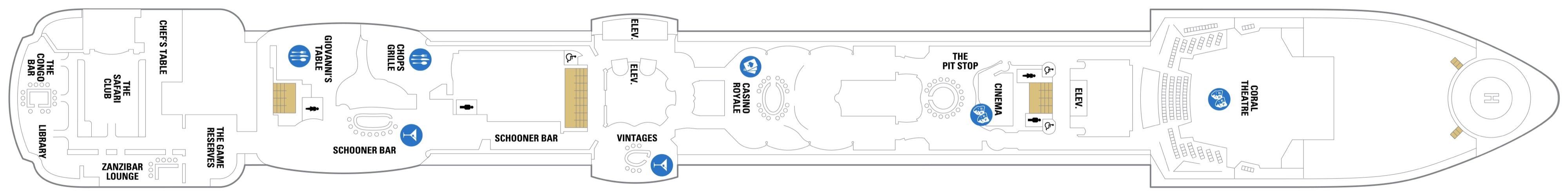 Deck 6 plan on Jewel of the Seas
