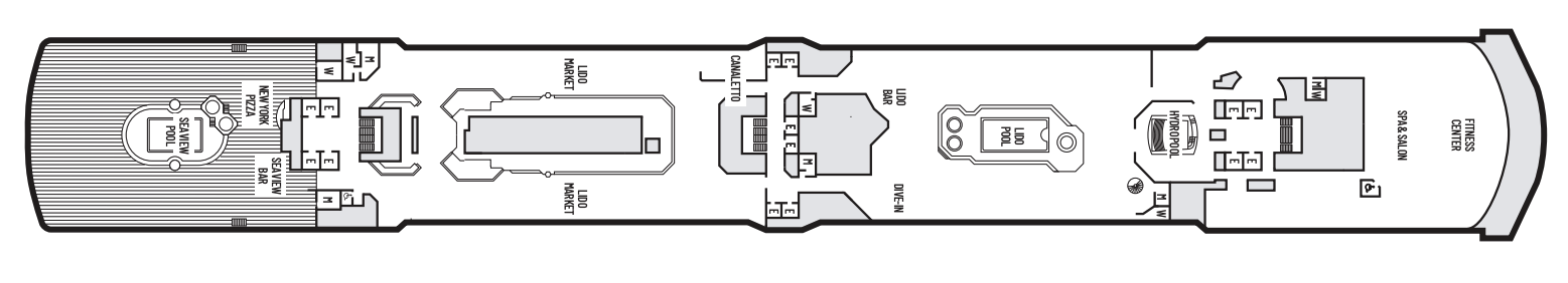 Deck 9 plan on Eurodam