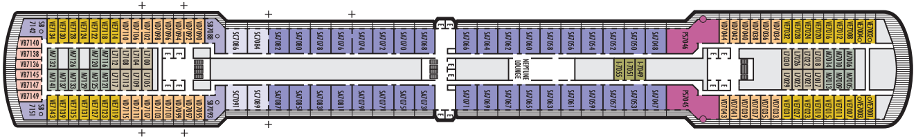 Deck 7 plan on Oosterdam