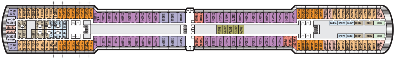 Deck 6 plan on Oosterdam