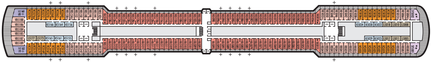 Deck 5 plan on Oosterdam