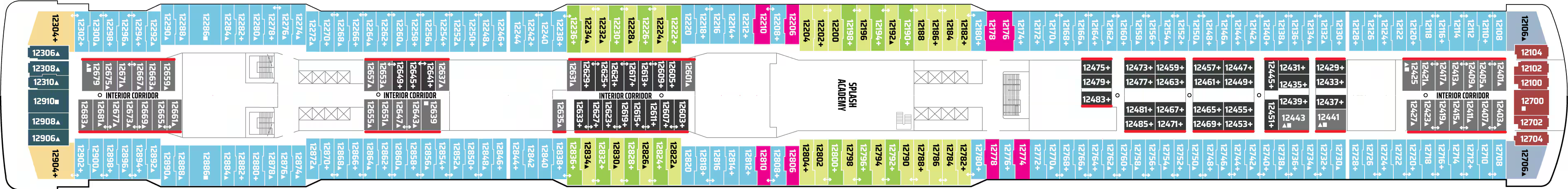 Deck 12 plan on Norwegian Breakaway