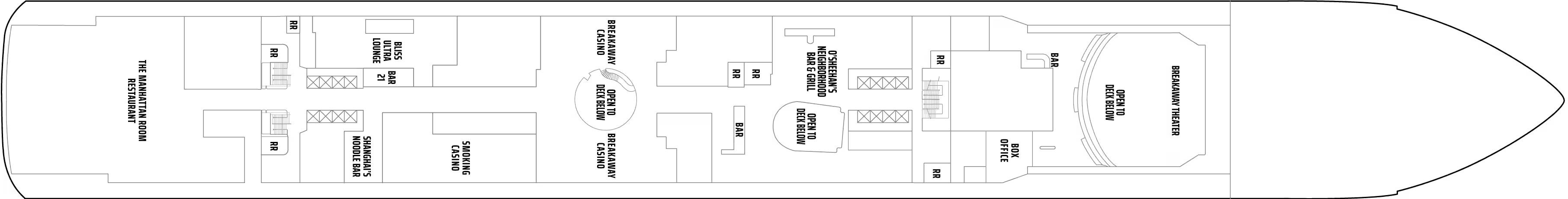 Deck 7 plan on Norwegian Breakaway