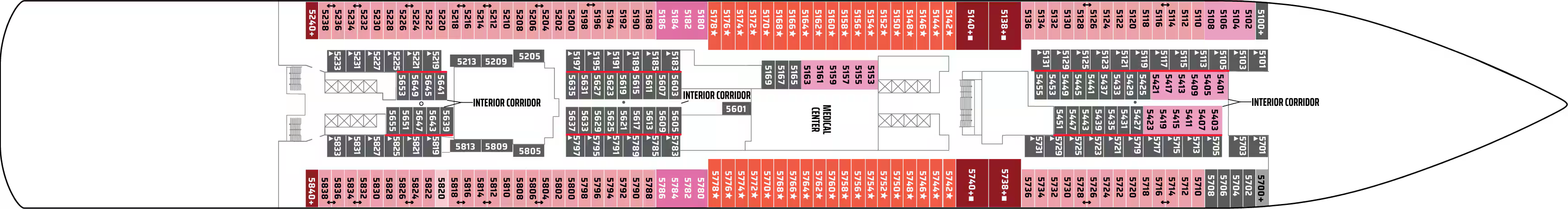 Deck 5 plan on Norwegian Breakaway