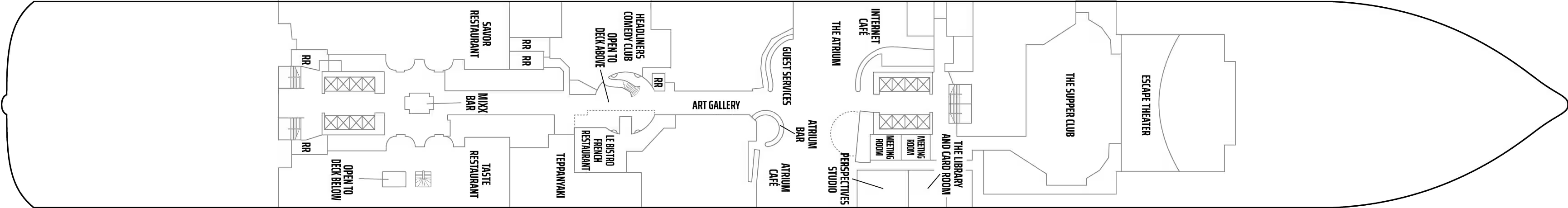 Deck 6 plan on Norwegian Escape