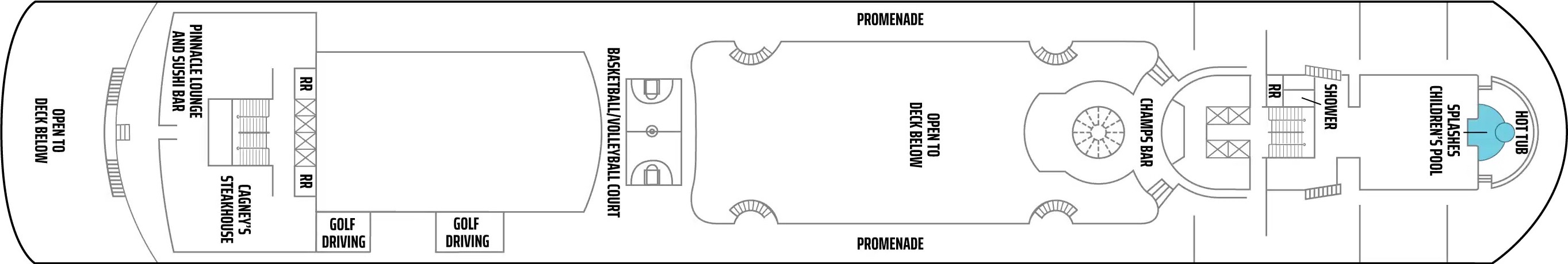 Sports Deck 12 plan on Norwegian Sky