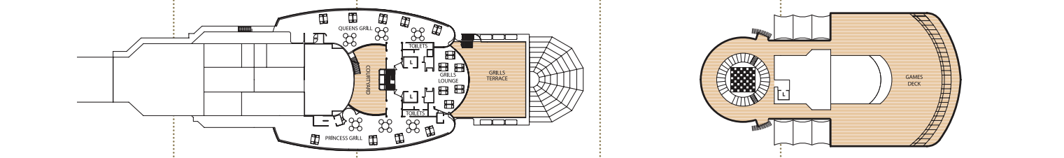 Deck 11 plan on Queen Elizabeth