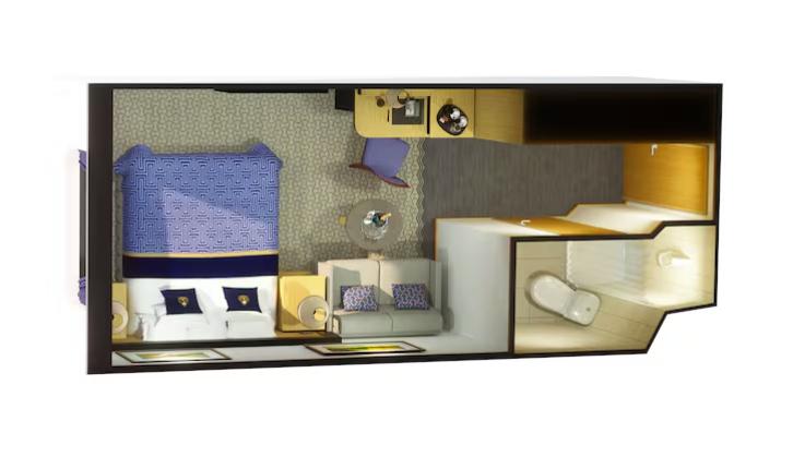 Britannia Deluxe Oceanview floor Plan