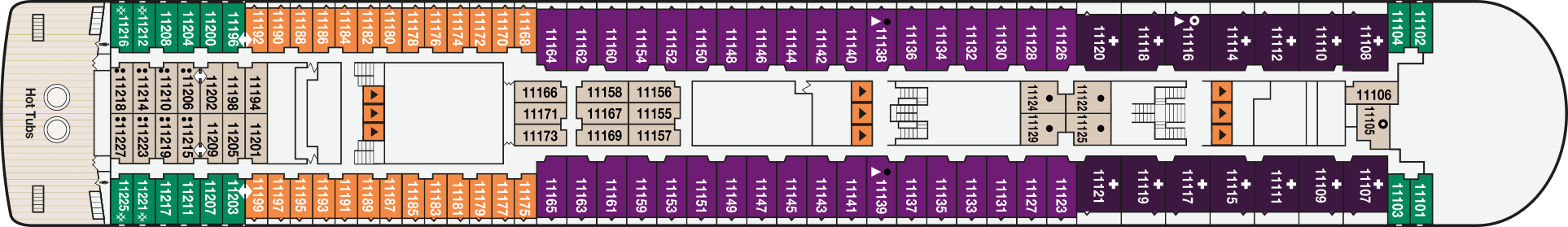 Deck 11 plan on Ambience