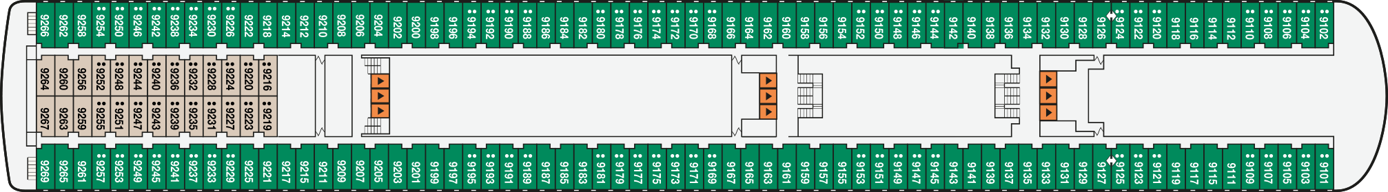 Deck 9 plan on Ambience