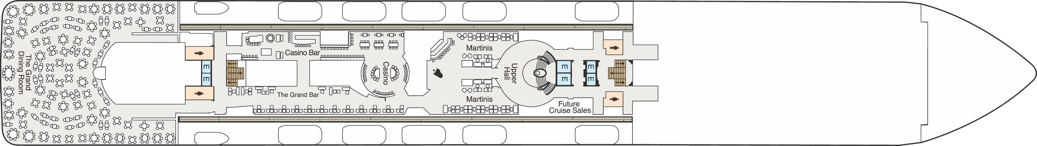 Deck 6 plan on Oceania Riviera