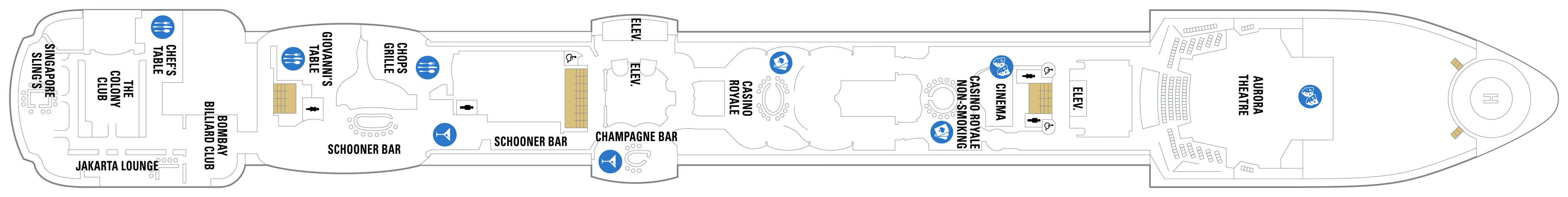 Deck 6 plan on Radiance of the Seas