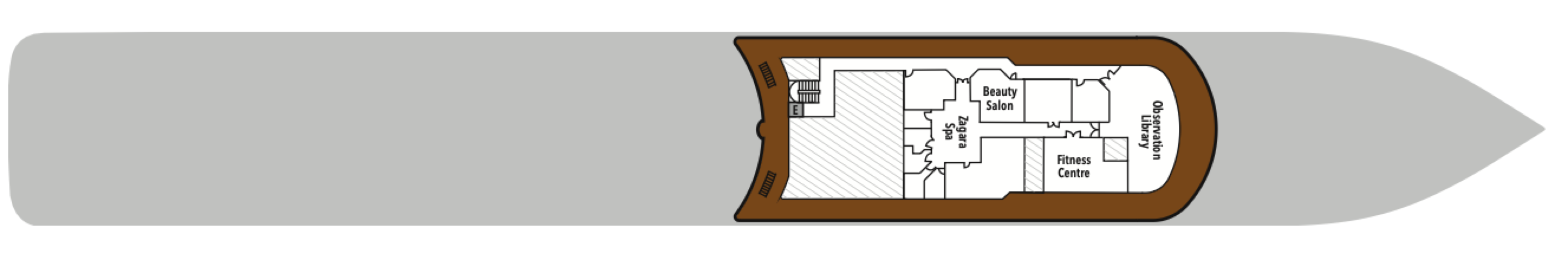Deck 10 plan on Silver Shadow