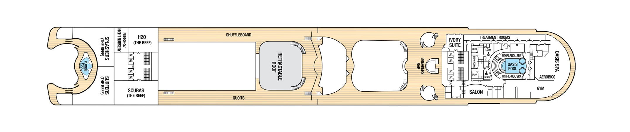 Deck 16 plan on Ventura