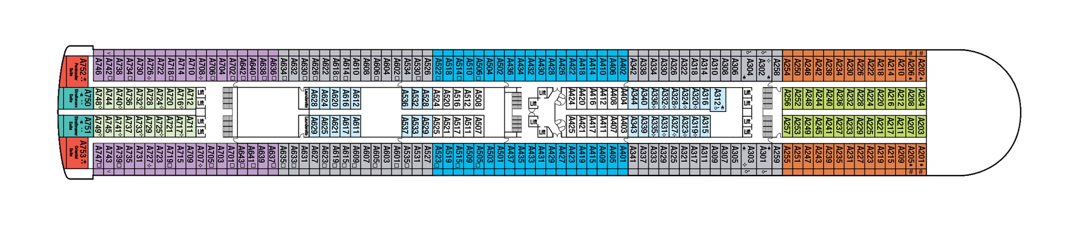 Deck 12 plan on Ventura