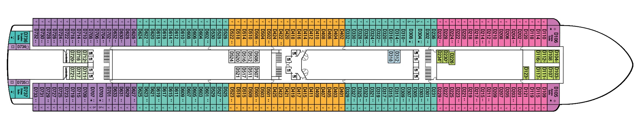 Deck 9 plan on Ventura